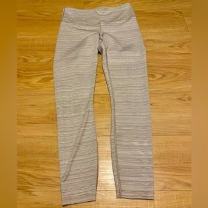 Athleta Chattarunga Jacquard‎ Leggings Cream Small